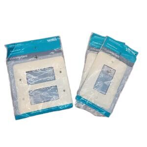 Set of 3 styleselections Stamped Round Wall Plates Light Almond Finish [79]